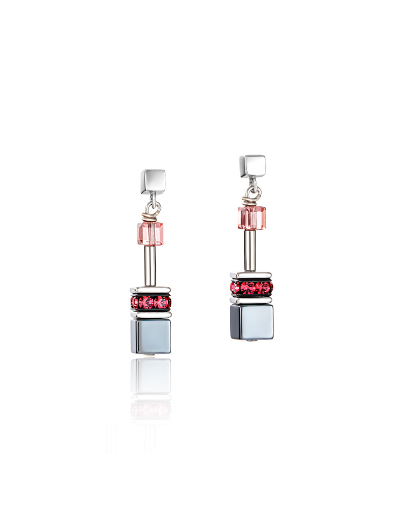 COEUR DE LION COEUR DE LION Ohrstecker 2840/21-1578 – GeoCUBE® Multicolor