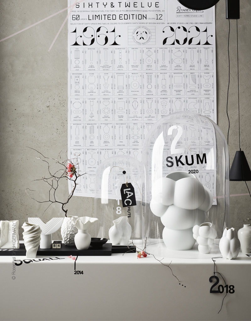 Rosenthal Porzellan Rosenthal Vase Falda, 10 cm | Miniaturvase | Porzellan