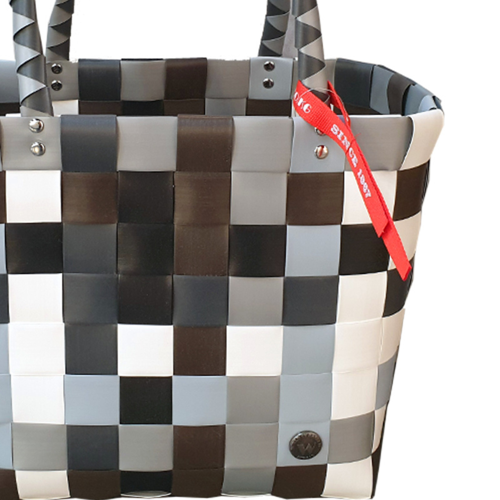 ICE BAG Taschen  Witzgall Shopper grau-braun-schwarz-weiß