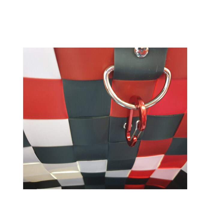 ICE BAG Taschen ICE BAG Shopper 5010-59 | Witzgall Einkaufstasche Klassik | rot-schwarz-weiß