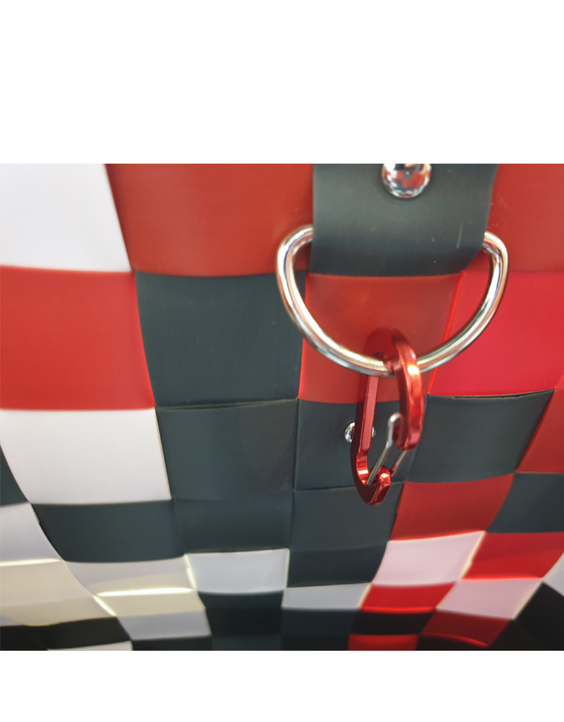 ICE BAG Taschen ICE BAG Shopper 5010-59 | Witzgall Einkaufstasche Klassik | rot-schwarz-weiß