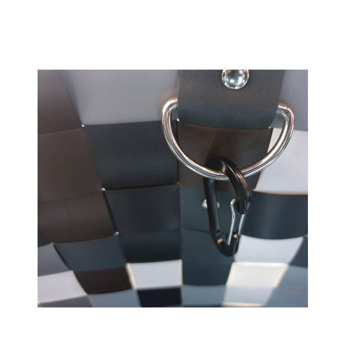 ICE BAG Taschen ICE BAG Shopper 5010-03 | Witzgall Einkaufstasche Klassik | grau-braun-schwarz-weiß