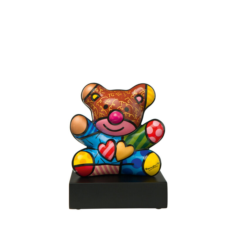 Goebel Porzellanmanufaktur Figur Truly Yours | Romero Britto | Teddy Figur Goebel Porzellan