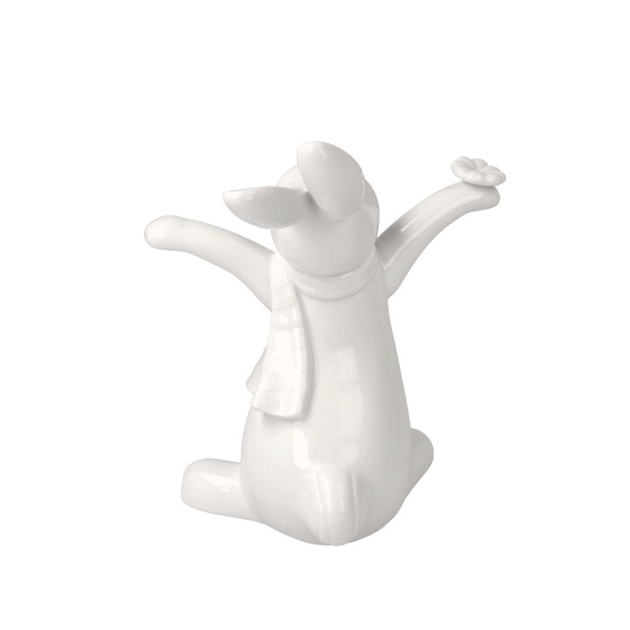 Goebel Porzellanmanufaktur Goebel weißer Osterhase "Happy Day"