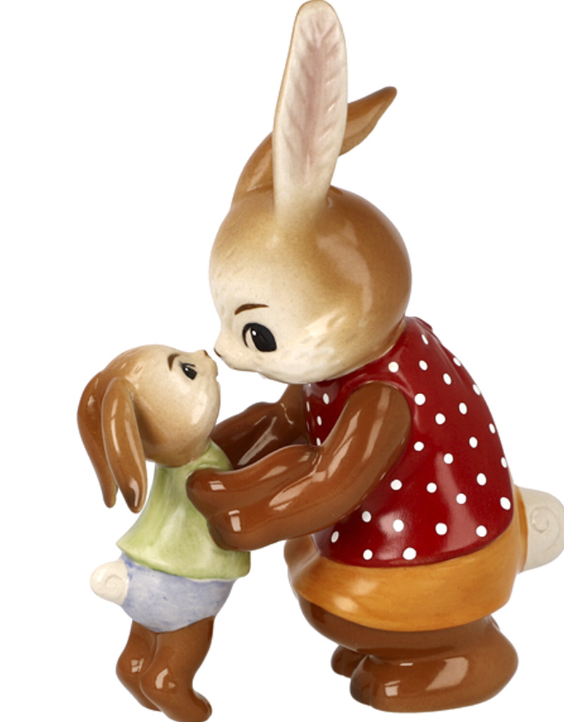 Goebel Porzellanmanufaktur Goebel Osterhasenpaar Mama & Kind | "Kleiner Schatz" | Goebel Osterkollektion
