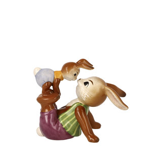 Goebel Porzellanmanufaktur Goebel Osterhasenpaar Papa & Kind