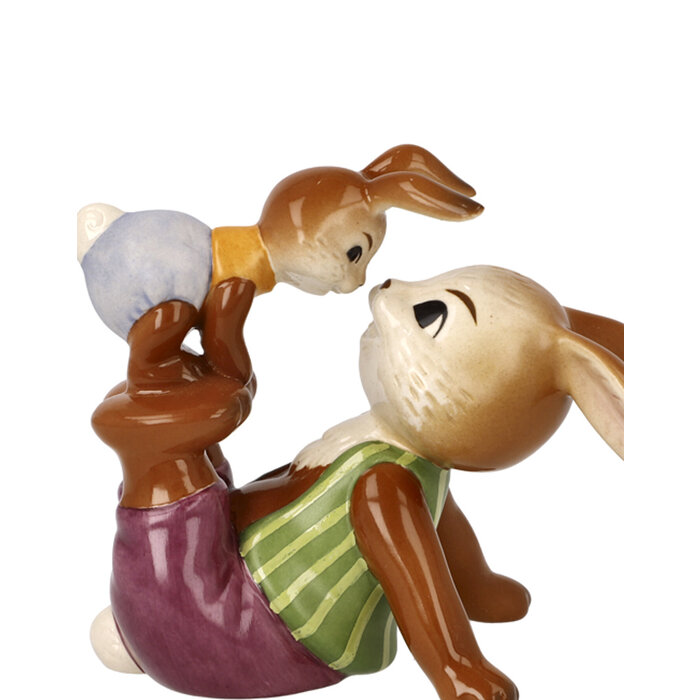 Goebel Porzellanmanufaktur Goebel Hasenpaar Papa & Kind