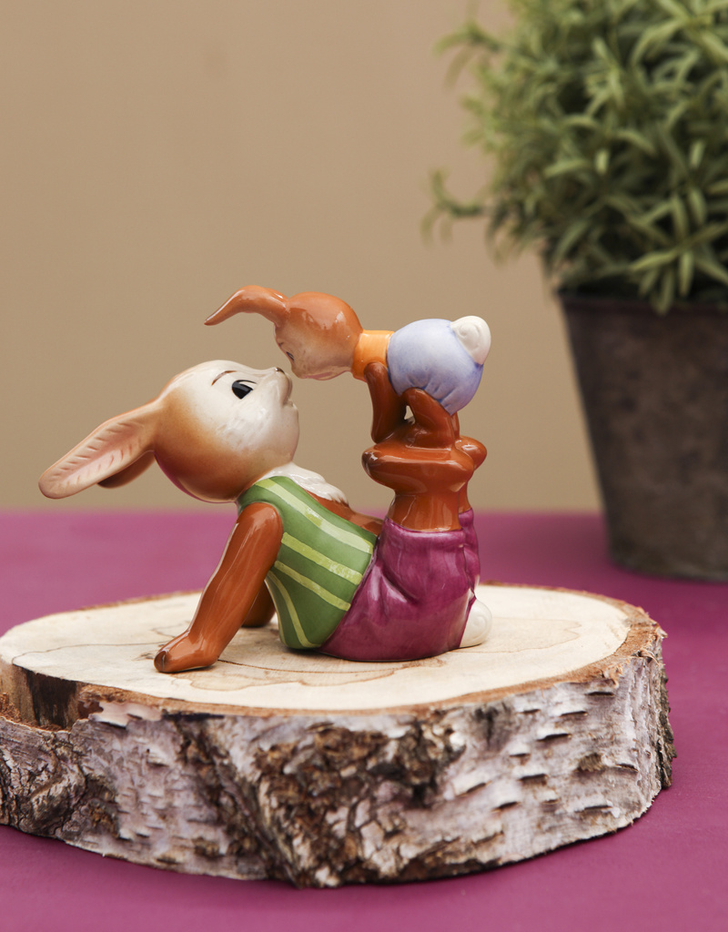 Goebel Porzellanmanufaktur Goebel Hasenpaar Papa & Kind