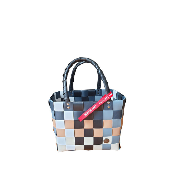 ICE BAG Taschen ICE BAG Mini Shopper 5008-20 | Original Witzgall Tasche | grau-braun-weiß-schwarz