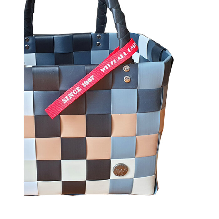 ICE BAG Taschen ICE BAG Mini Shopper 5008-20 | Original Witzgall Tasche | grau-braun-weiß-schwarz