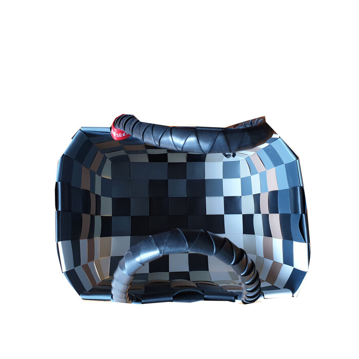 ICE BAG Taschen ICE BAG Mini Shopper 5008-20 | Original Witzgall Tasche | grau-braun-weiß-schwarz