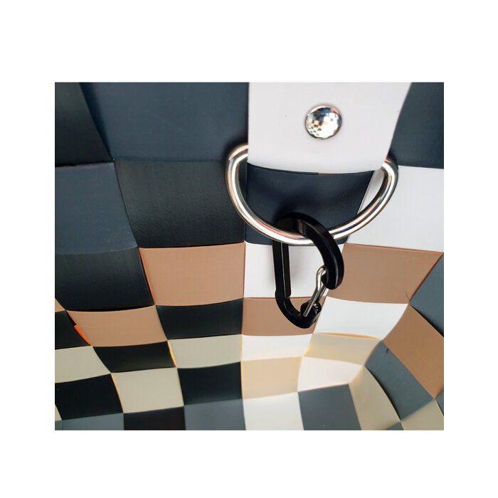 ICE BAG Taschen ICE BAG Mini Shopper 5008-20 | Original Witzgall Tasche | grau-braun-weiß-schwarz