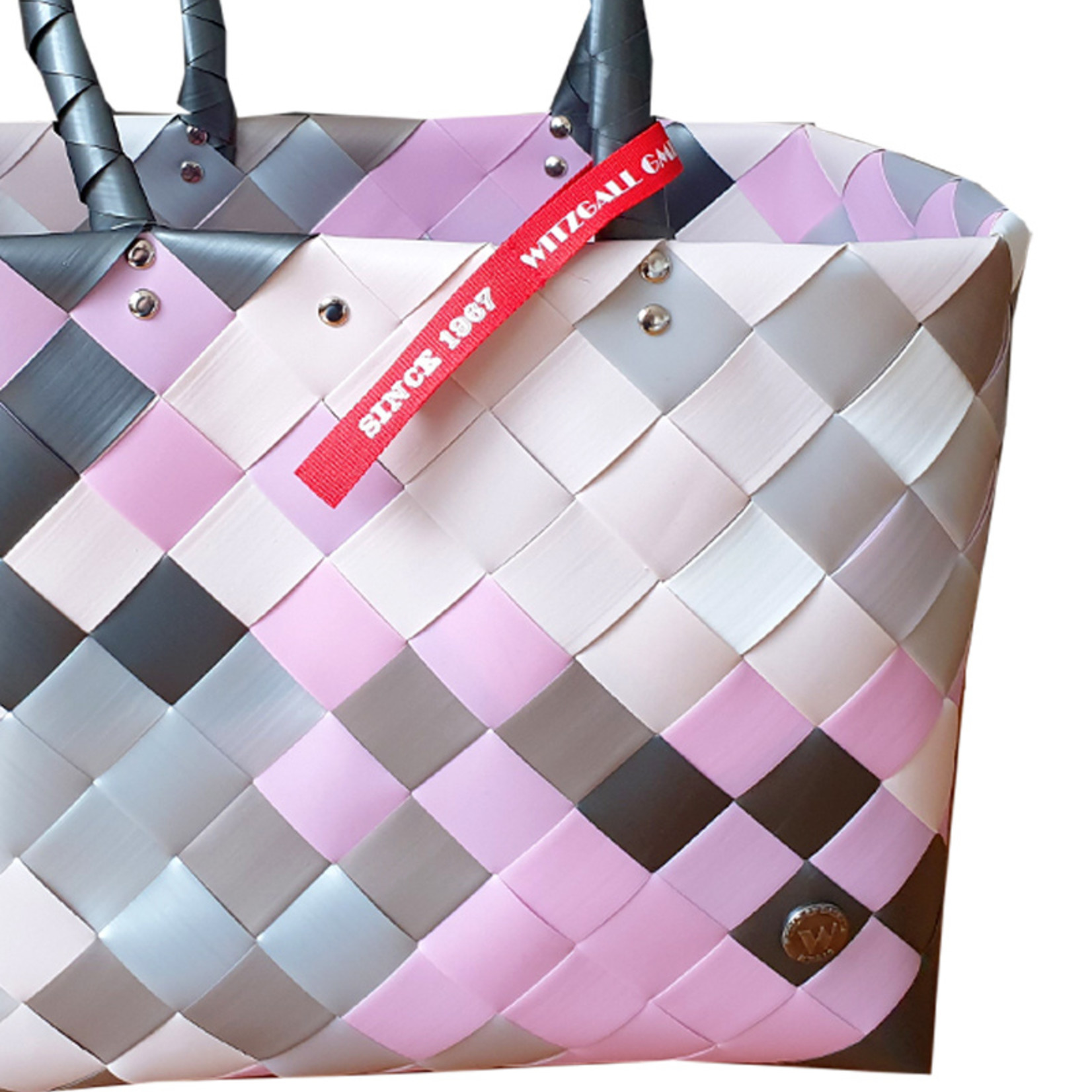 ICE BAG Taschen ICE BAG Shopper 5017-37 | Witzgall Tasche New Vintage | rosa-beige-silber-anthrazit
