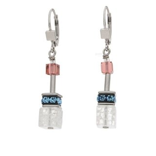COEUR DE LION Ohrstecker 4905/20-1522 blau, weiß