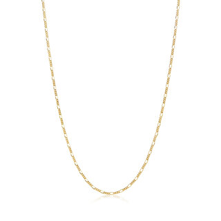 SIF Jakobs Jewellery HALSKETTE FIGARO - 18KVERGOLDET
