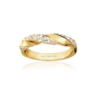 SIF Jakobs Jewellery RING FERRARA - 18KVERGOLDET   (58)