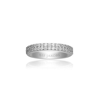 SIF Jakobs Jewellery RING CORTE DUE MIT WEISSEN ZIRKONIA (56)