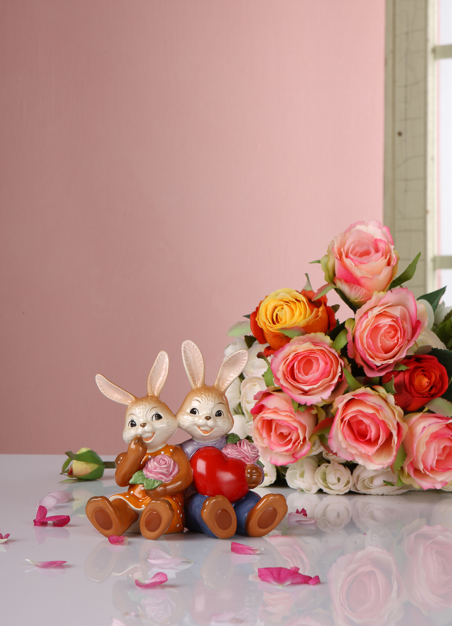 Goebel Porzellan Goebel Hasenpaar Mein Valentins-Schatz