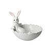 Goebel Hase Snow White mit Schale – Weiß