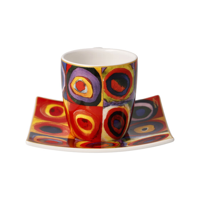 Goebel Porzellanmanufaktur Espressotasse Wassily Kandinsky - Quadrate-