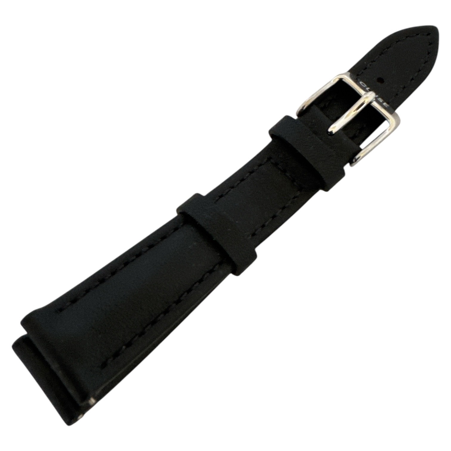 Cluse Minimalistische Eleganz Cluse Minuit Geschenkset – Mesh Silber & Schwarzes Lederarmband