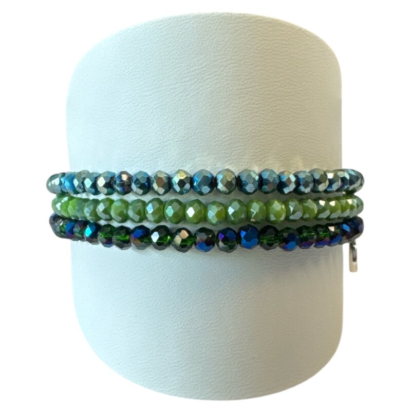 LIZAS LIZAS Armband-Set – Blau & Grün, 3 mm