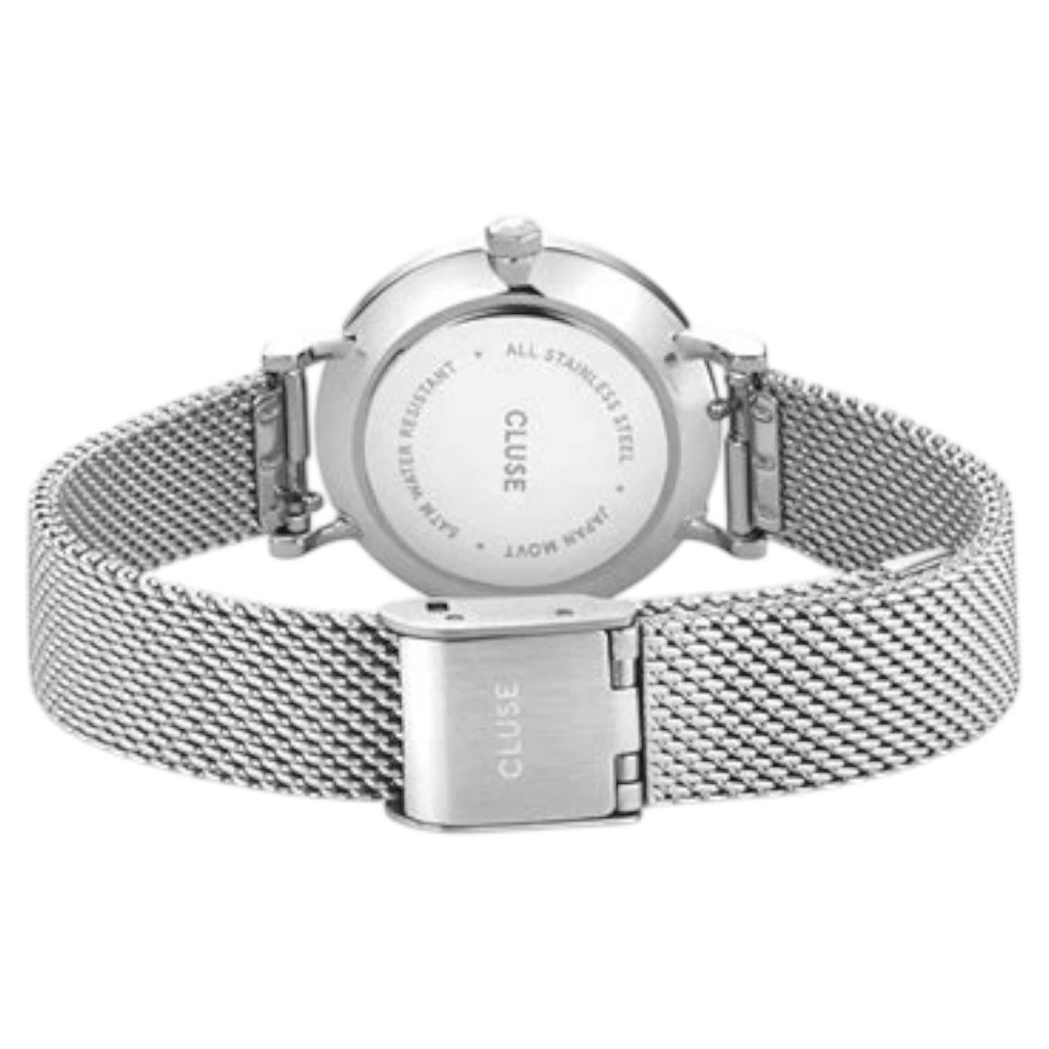 Cluse Minimalistische Eleganz Boho Chic Petite Crystals Mesh Black, Silver Colour