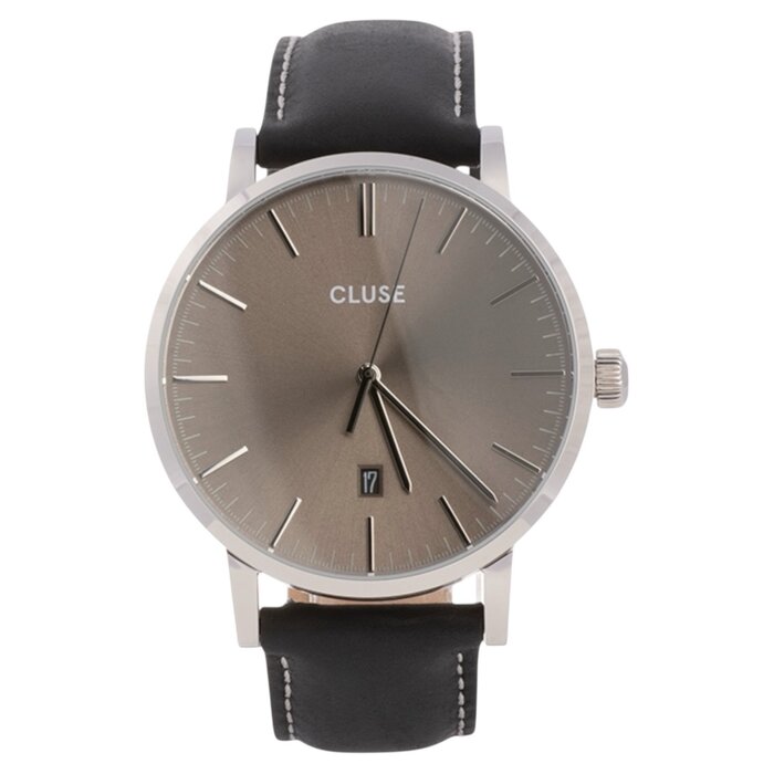 Cluse Minimalistische Eleganz CLUSE Aravis CG1519501001 – Herrenuhr Geschenkset mit 2 Armbändern