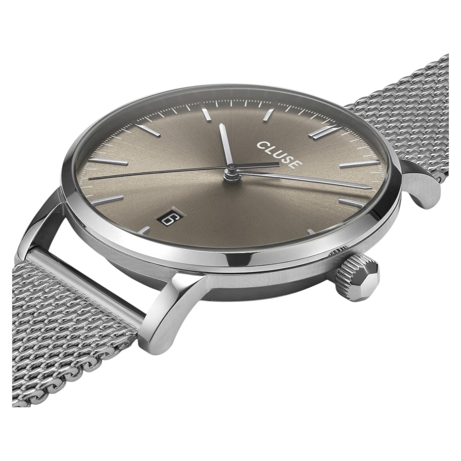 Cluse Minimalistische Eleganz CLUSE Aravis CG1519501001 – Herrenuhr Geschenkset mit 2 Armbändern