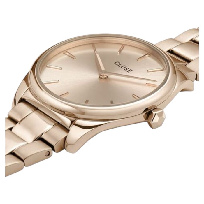 Cluse Minimalistische Eleganz Cluse Damenuhr – Roségold & Gliederarmband