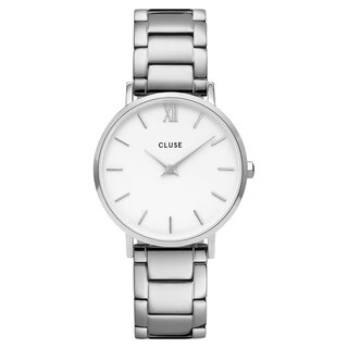 Cluse Minimalistische Eleganz CLUSE Minuit 3-Link Silver