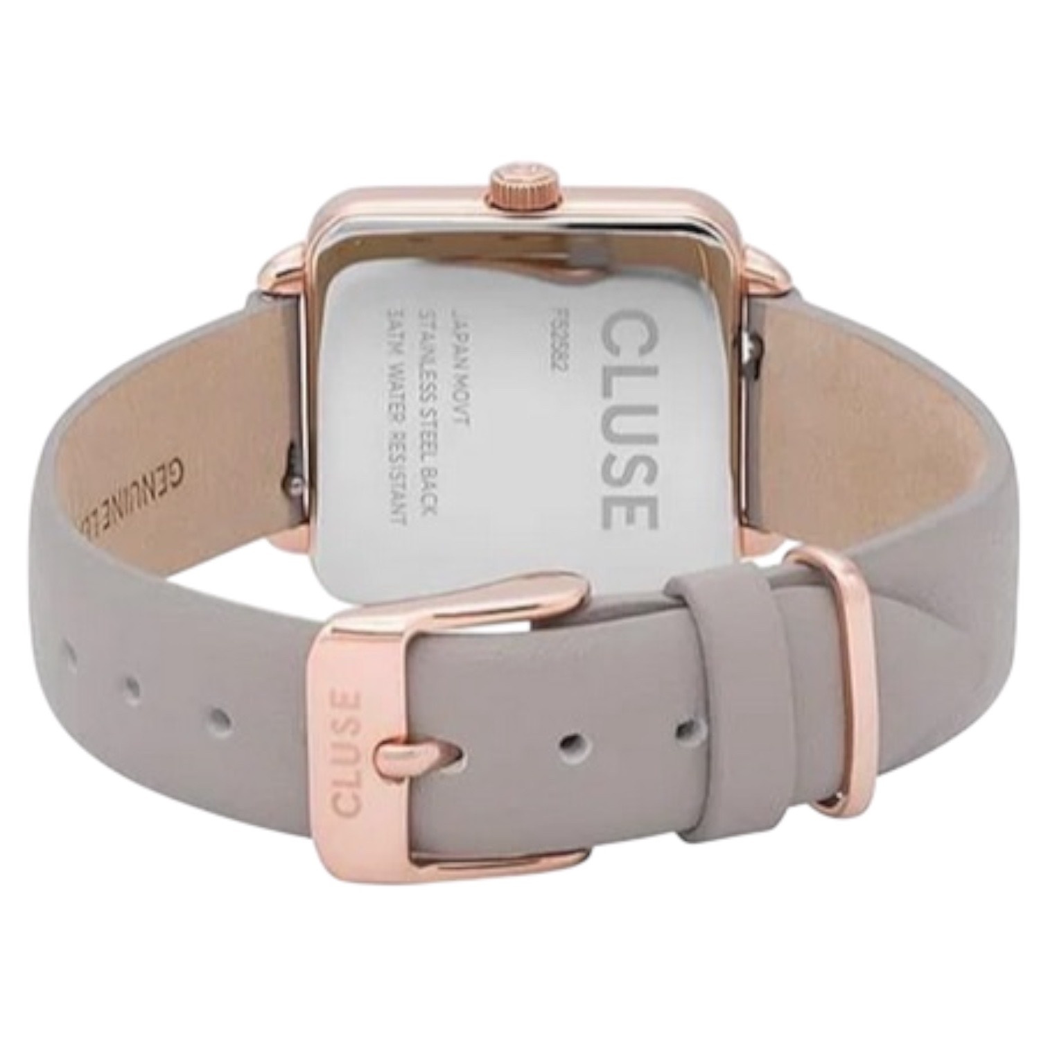 Cluse Minimalistische Eleganz Cluse Uhr – Tétragone Roségold & Grau