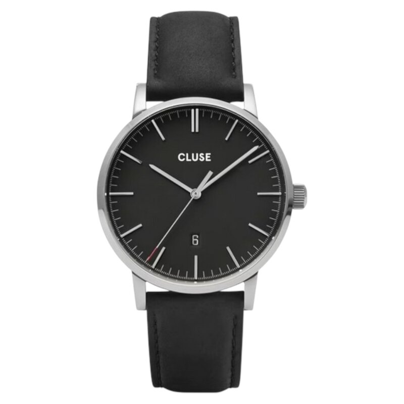 Cluse Minimalistische Eleganz CLUSE Aravis – Elegante Herrenuhr mit Lederarmband