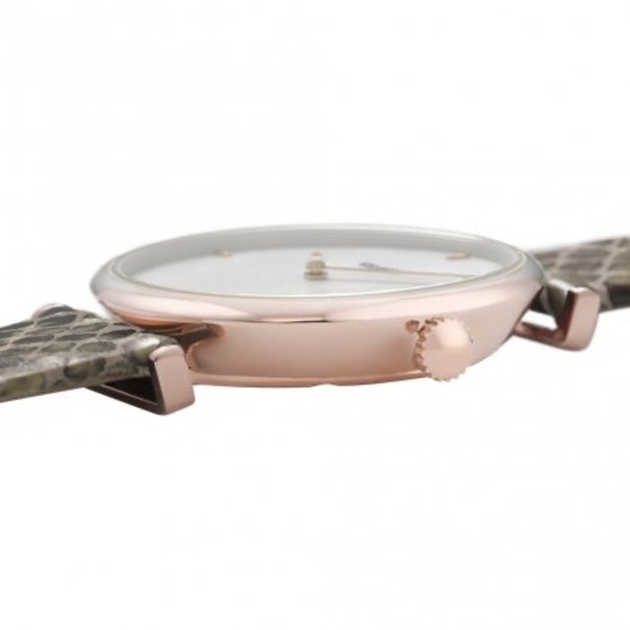 Cluse Minimalistische Eleganz CLUSE Triomphe CW0101208007 – Damenuhr Roségold mit Lederarmband