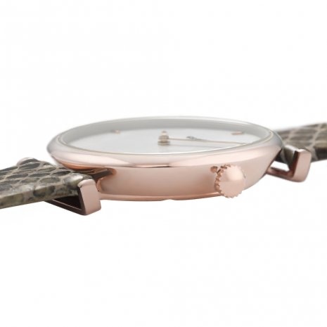 Cluse Minimalistische Eleganz CLUSE Triomphe CW0101208007 – Damenuhr Roségold mit Lederarmband