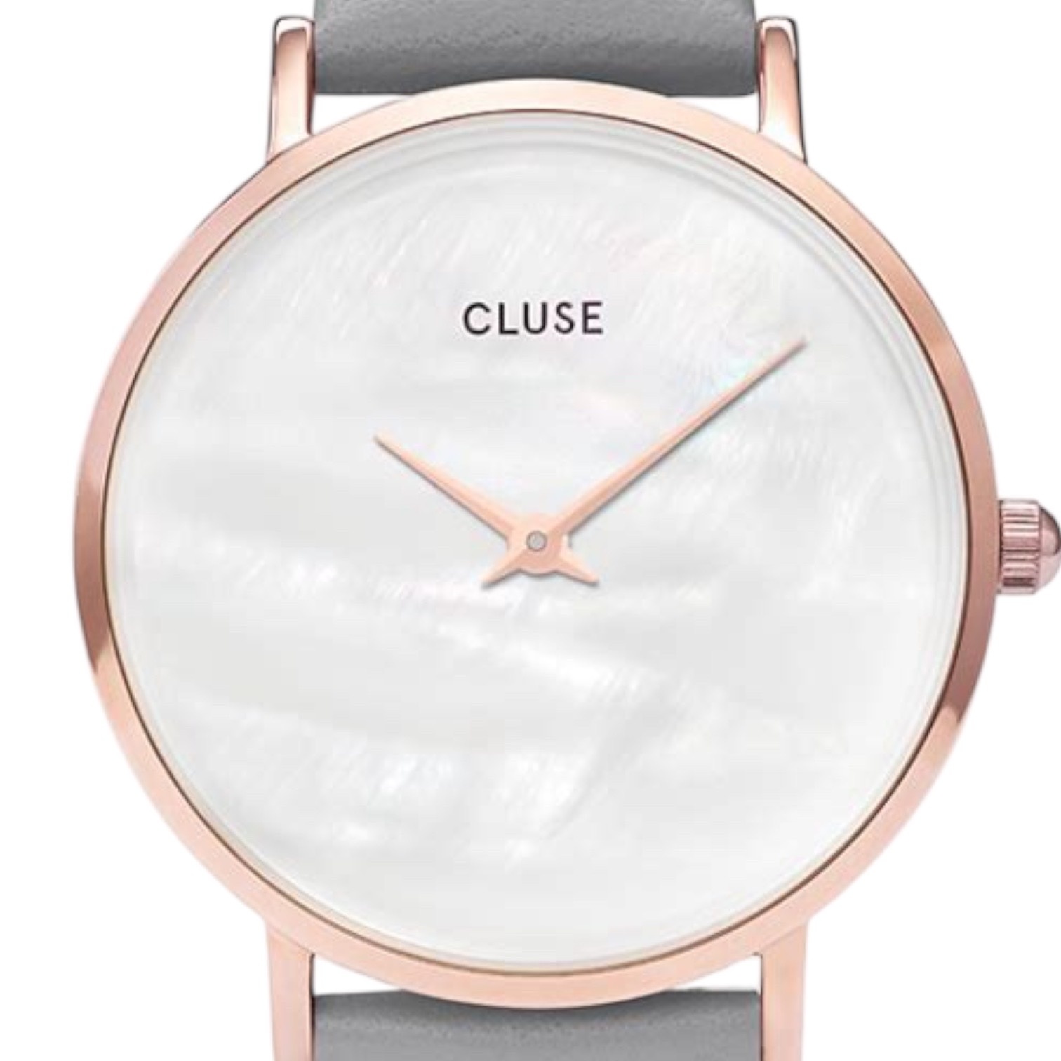 Cluse Minimalistische Eleganz CLUSE Minuit Damenuhr Roségold Perlmutt