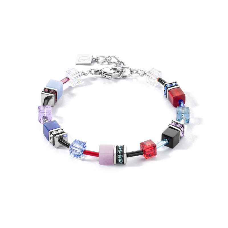 COEUR DE LION Armband 2838/30-0330 – GeoCUBE® Iconic Silber-Royal: