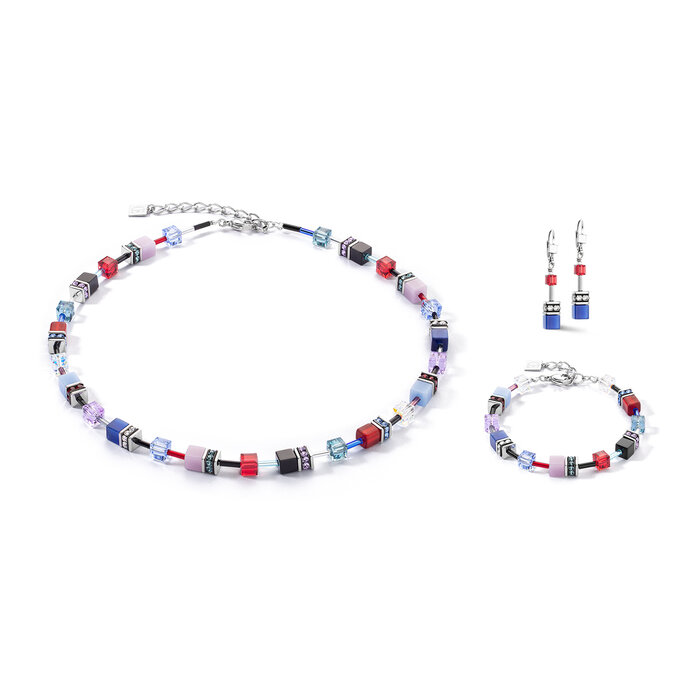 COEUR DE LION Armband 2838/30-0330 – GeoCUBE® Iconic Silber-Royal: