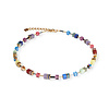 GeoCUBE® Iconic Halskette Festive Gold-Multicolor