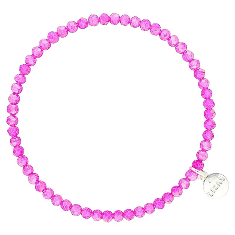 LIZAS Lizas Armband „Fineville“ – Pinke Eleganz im Perlenstil