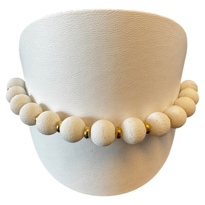 LIZAS LIZAS Armband – Beaumont mit Goldakzenten 8mm