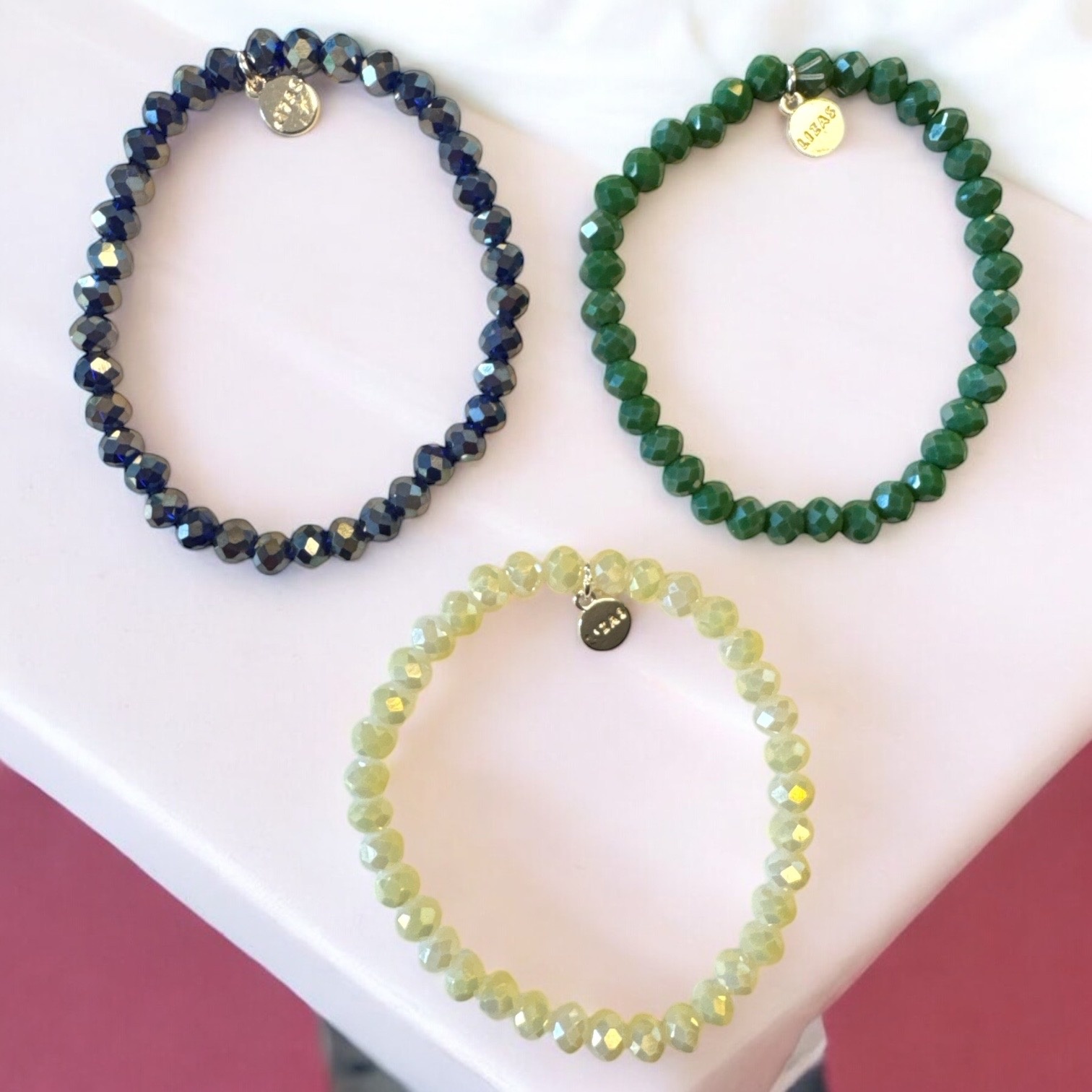 LIZAS LIZAS Armband-Set Grün/Blau/Champagner kaufen