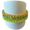 LIZAS LIZAS Armband-Set aus Glasperlen – Gelb & Grün