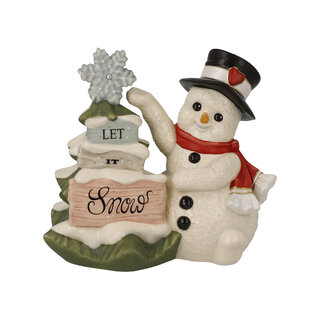 Goebel Porzellanmanufaktur Schneemann „Let it snow"