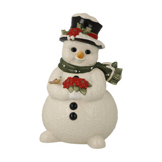 Goebel Porzellanmanufaktur Schneemann "im verschneiten Garten"