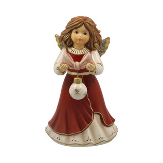 Goebel Porzellanmanufaktur Engel mit Weihnachtskugel