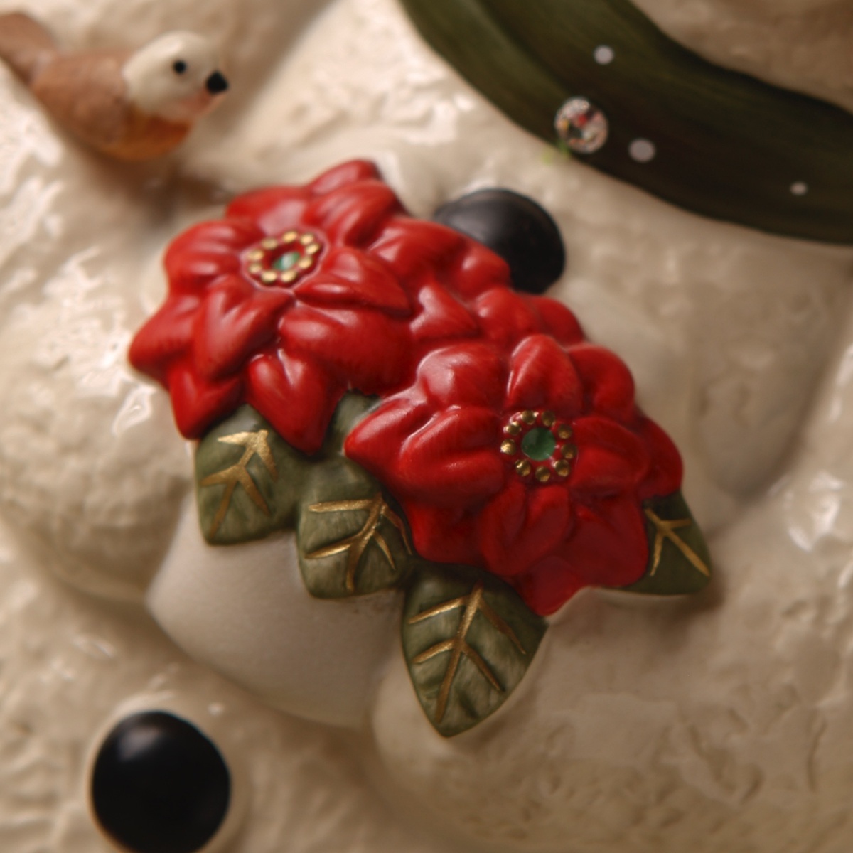 Goebel Porzellanmanufaktur Goebel Schneemann "im verschneiten Garten" limitiert