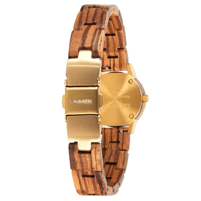 LAimer LAIMER Damenuhr NORA-Zebranoholz