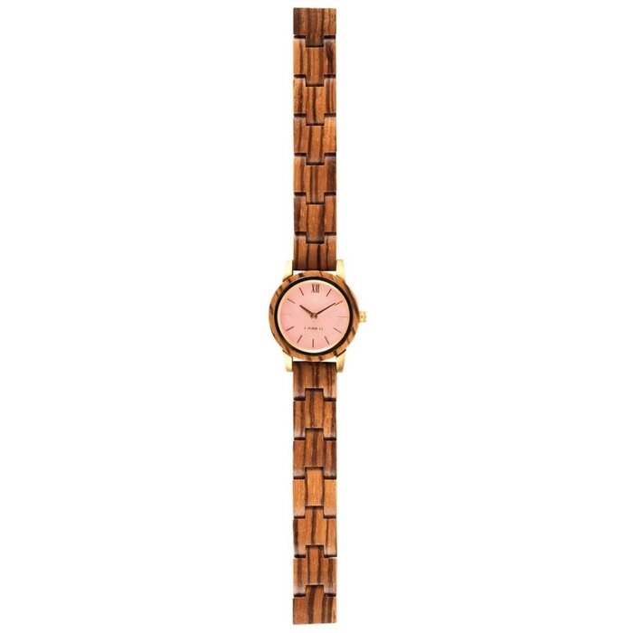 LAimer LAIMER Damenuhr NORA-Zebranoholz