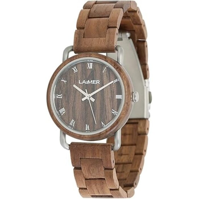 LAimer LAiMER Damenuhr GABI  Walnussholz